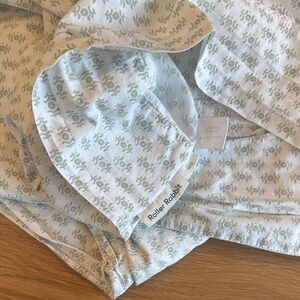 Roller Rabbit Light Sage Green Printed Cotton King Size Pillow Cases (pair)